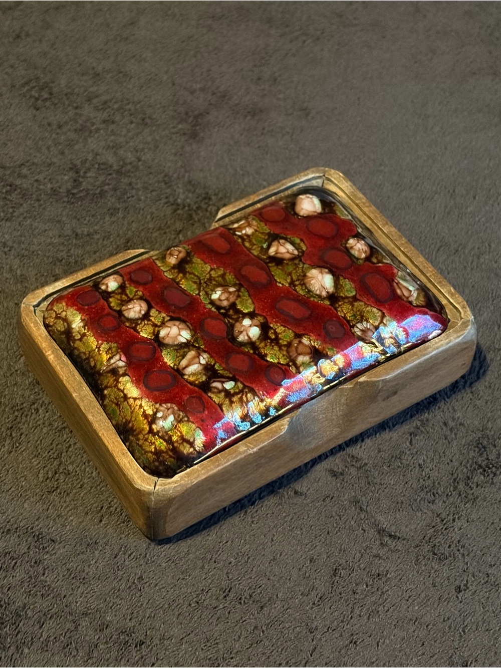 Unique Vintage Decorative Wooden Resin Storage Box